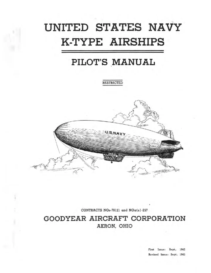 Cover of Airship Pilot Manual
