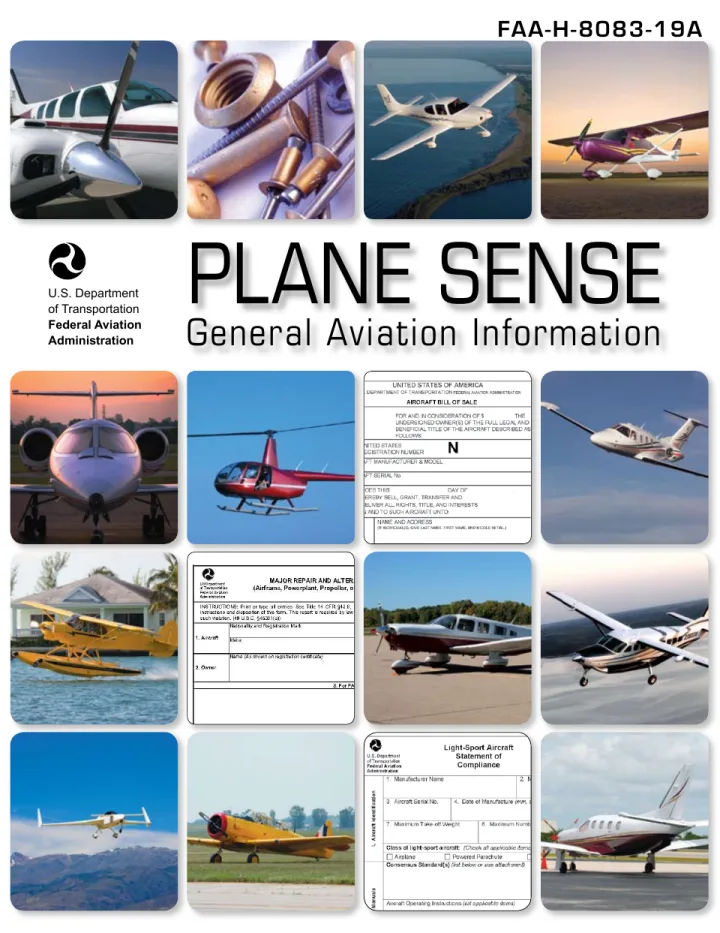 Cover of Plane Sense - General Aviation Information