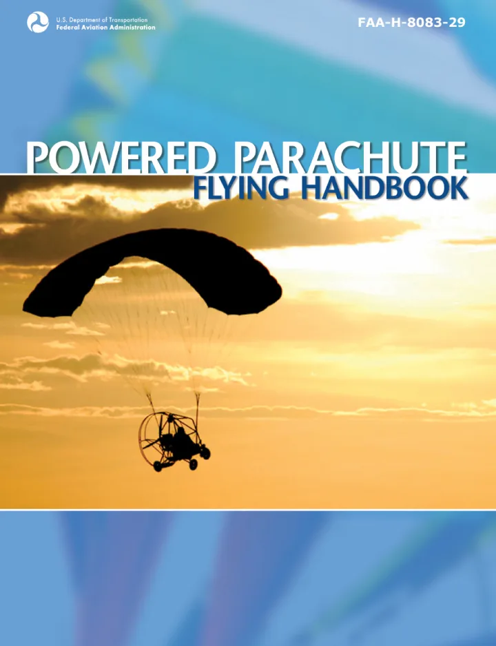 Cover of Powered Parachute Flying Handbook