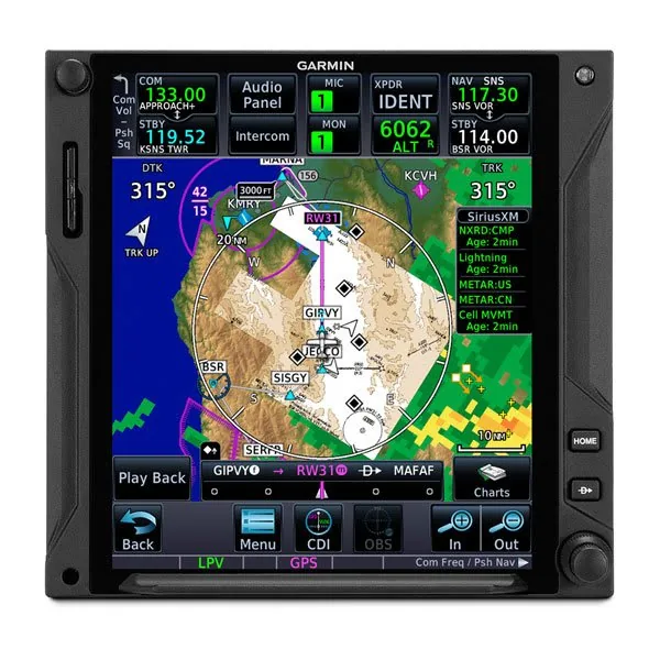Garmin GTN 750Xi touchscreen flight navigator